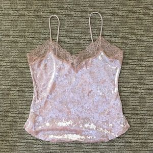Sexy velvet tank